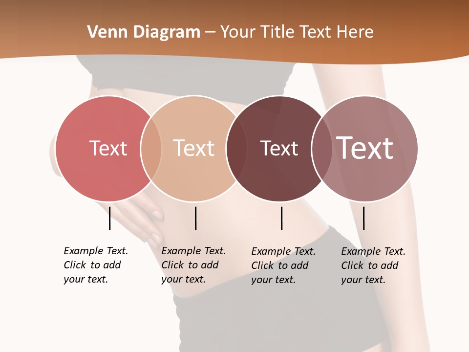 A Woman In A Bikini With Her Stomach Exposed PowerPoint Template