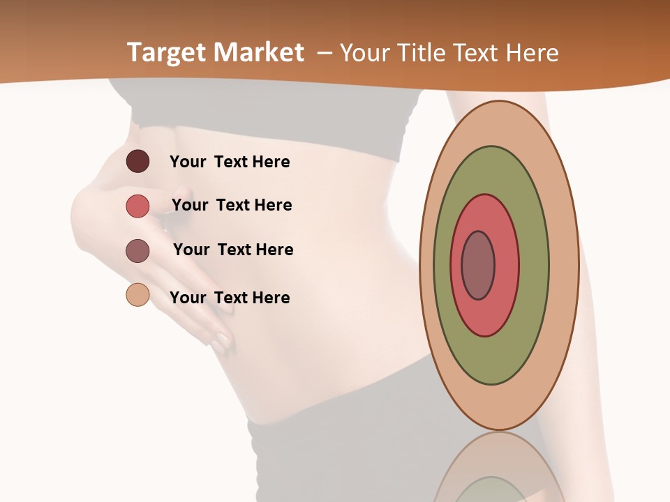 A Woman In A Bikini With Her Stomach Exposed PowerPoint Template