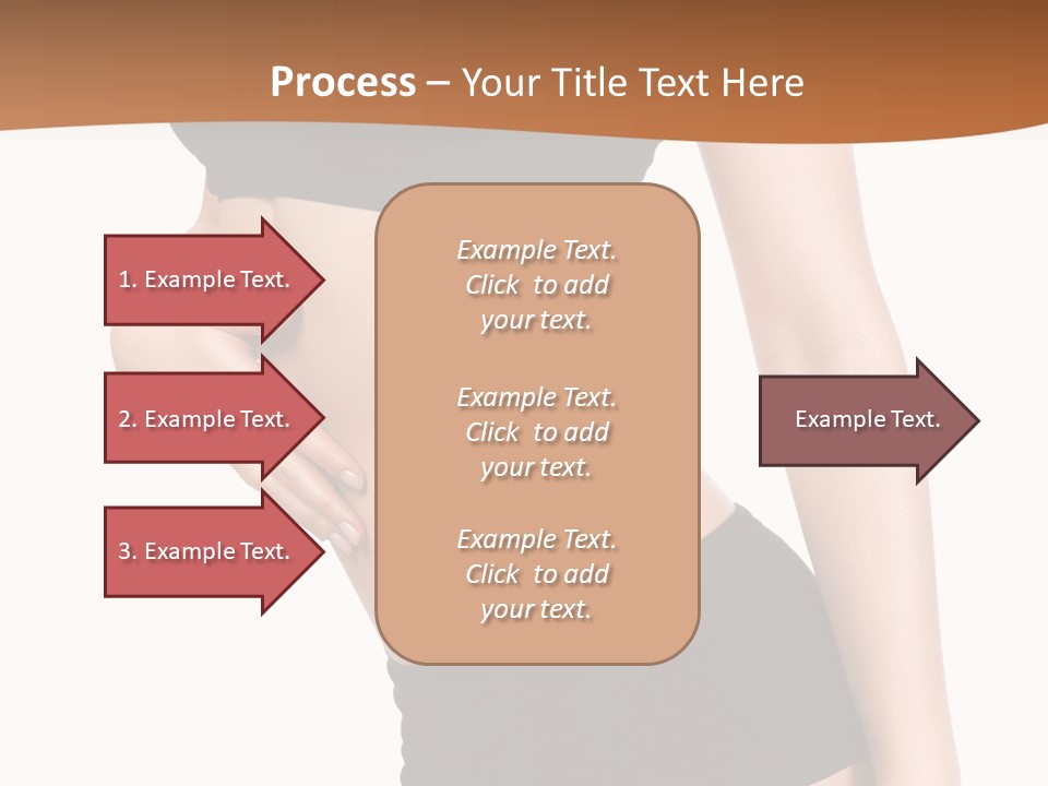 A Woman In A Bikini With Her Stomach Exposed PowerPoint Template