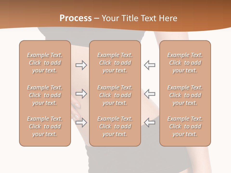 A Woman In A Bikini With Her Stomach Exposed PowerPoint Template