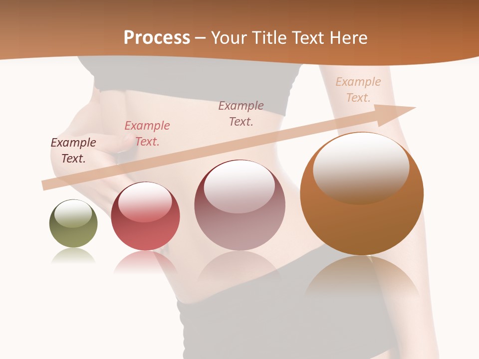 A Woman In A Bikini With Her Stomach Exposed PowerPoint Template