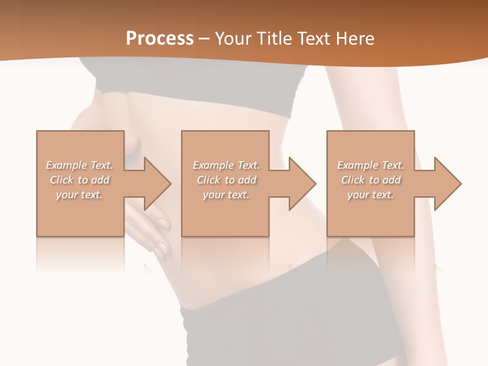 A Woman In A Bikini With Her Stomach Exposed PowerPoint Template