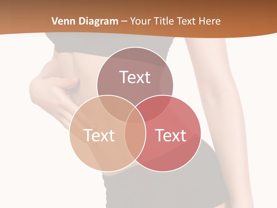 A Woman In A Bikini With Her Stomach Exposed PowerPoint Template