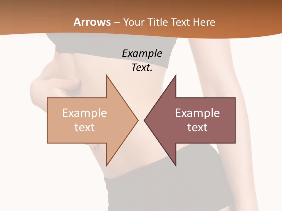 A Woman In A Bikini With Her Stomach Exposed PowerPoint Template