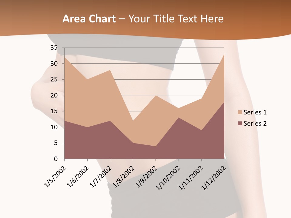 A Woman In A Bikini With Her Stomach Exposed PowerPoint Template