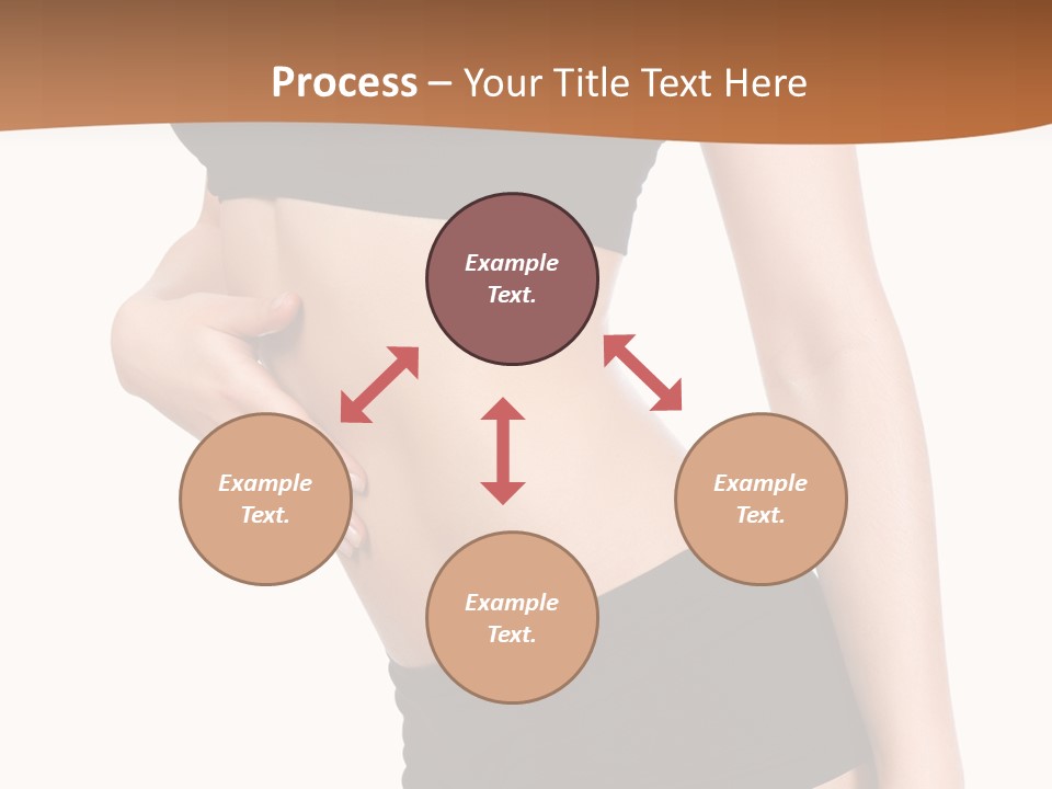 A Woman In A Bikini With Her Stomach Exposed PowerPoint Template