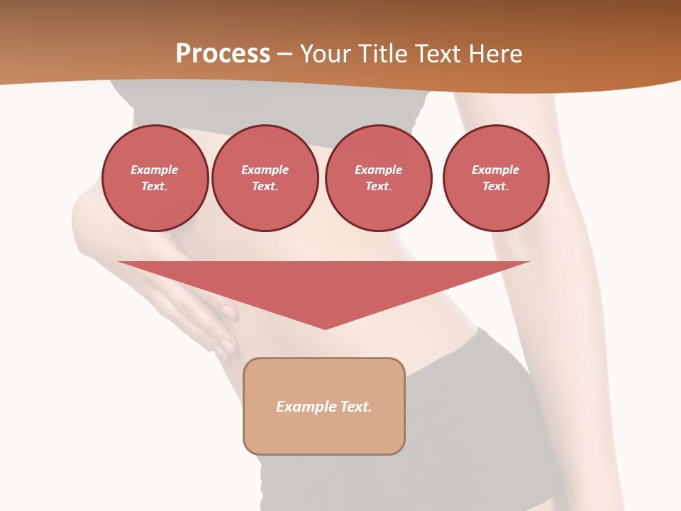 A Woman In A Bikini With Her Stomach Exposed PowerPoint Template