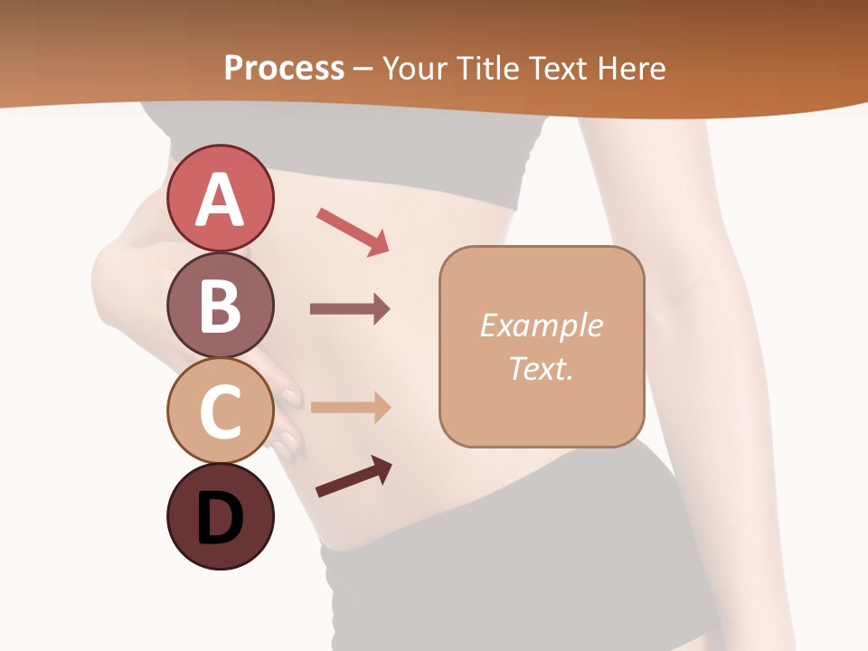 A Woman In A Bikini With Her Stomach Exposed PowerPoint Template