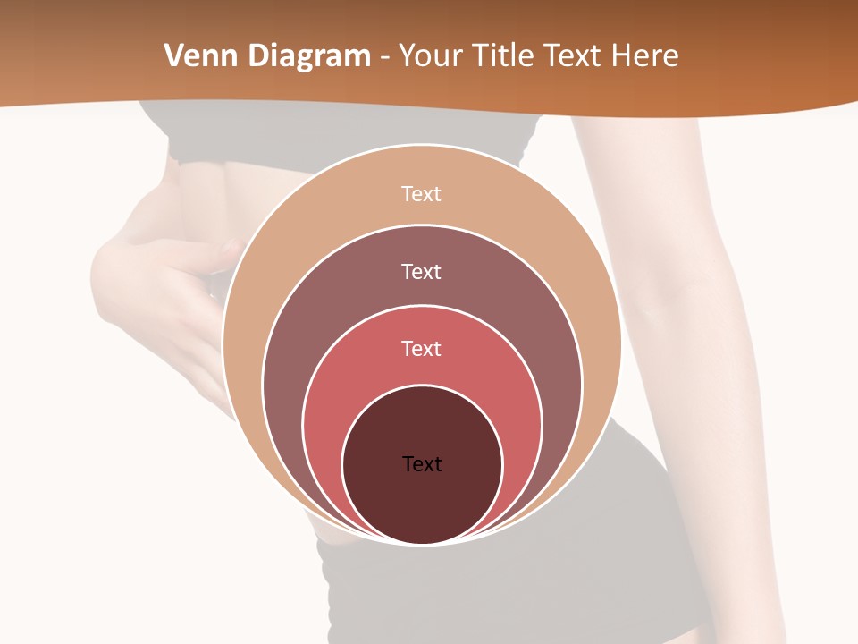 A Woman In A Bikini With Her Stomach Exposed PowerPoint Template