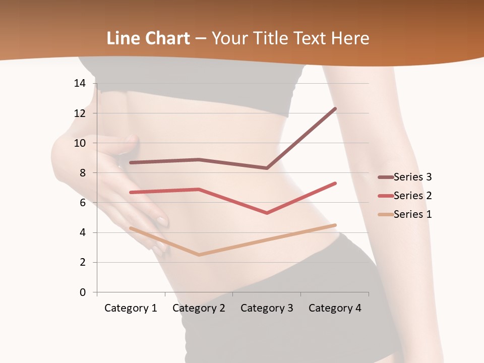A Woman In A Bikini With Her Stomach Exposed PowerPoint Template