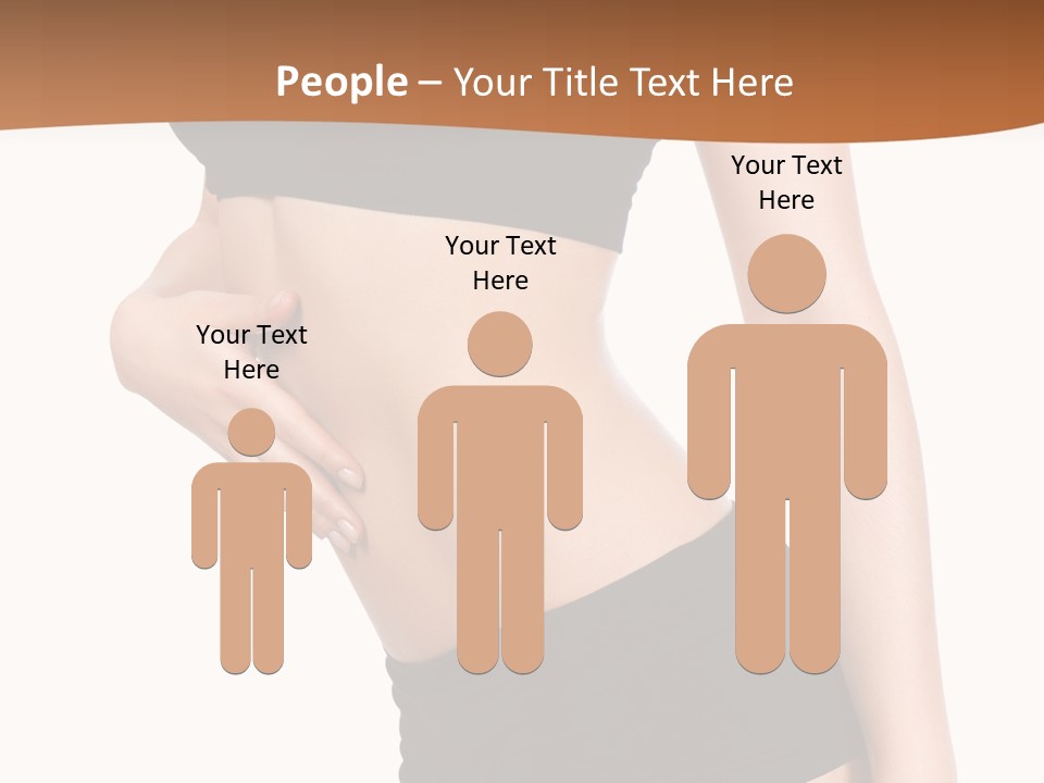 A Woman In A Bikini With Her Stomach Exposed PowerPoint Template