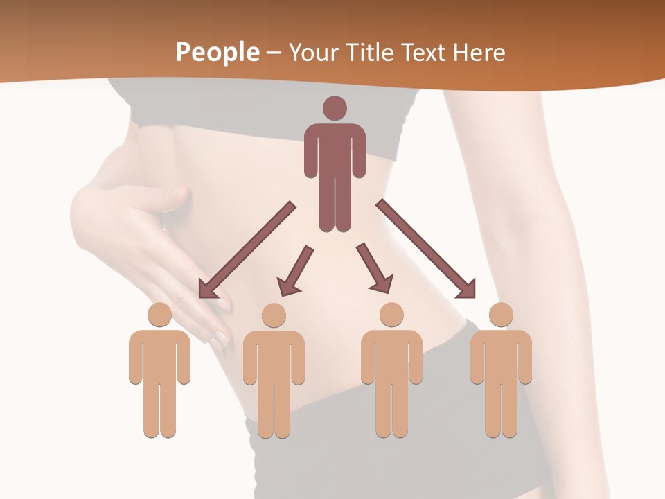 A Woman In A Bikini With Her Stomach Exposed PowerPoint Template