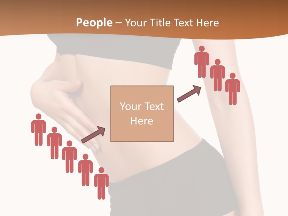 A Woman In A Bikini With Her Stomach Exposed PowerPoint Template
