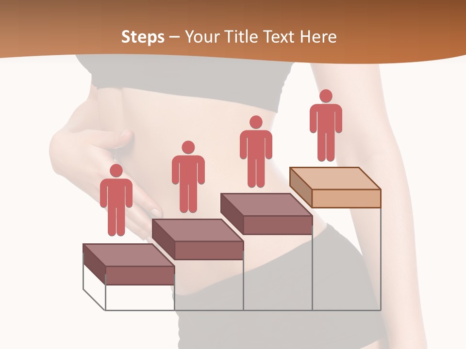 A Woman In A Bikini With Her Stomach Exposed PowerPoint Template