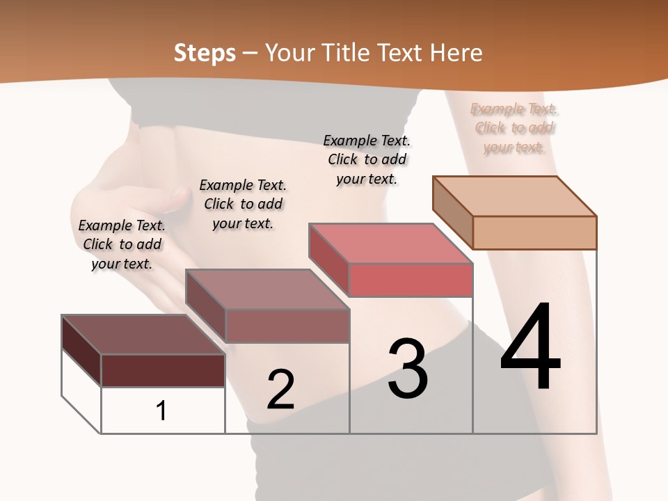 A Woman In A Bikini With Her Stomach Exposed PowerPoint Template