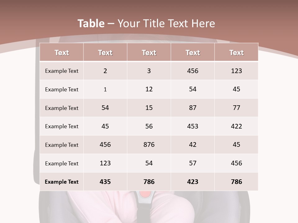 A Baby In A Stroller With A Pacifier In Its Mouth PowerPoint Template