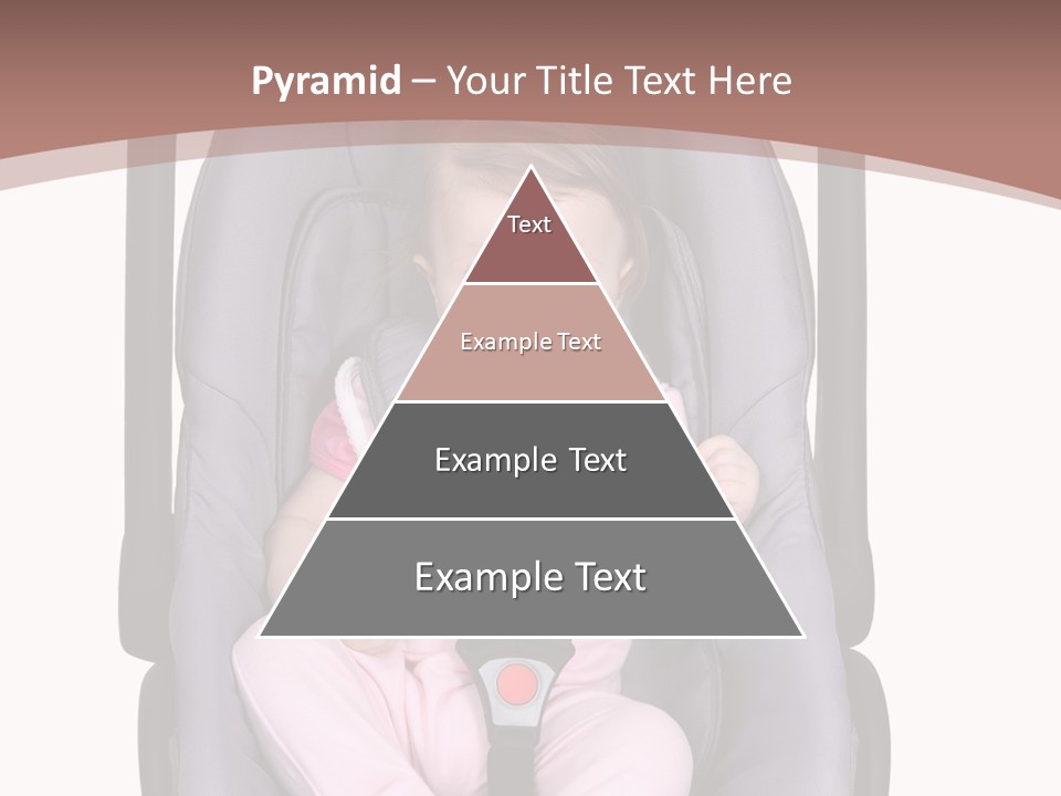 A Baby In A Stroller With A Pacifier In Its Mouth PowerPoint Template