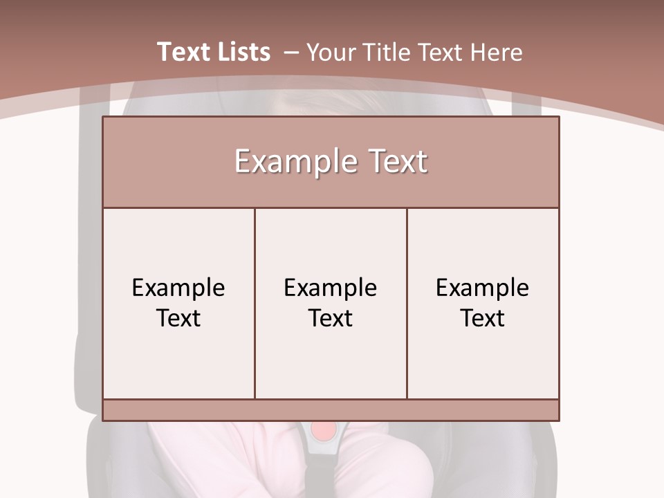 A Baby In A Stroller With A Pacifier In Its Mouth PowerPoint Template