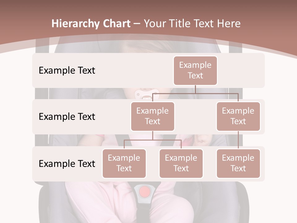 A Baby In A Stroller With A Pacifier In Its Mouth PowerPoint Template