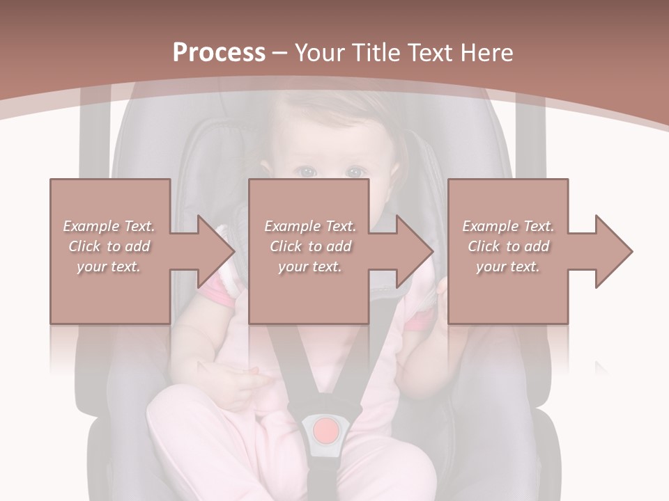 A Baby In A Stroller With A Pacifier In Its Mouth PowerPoint Template