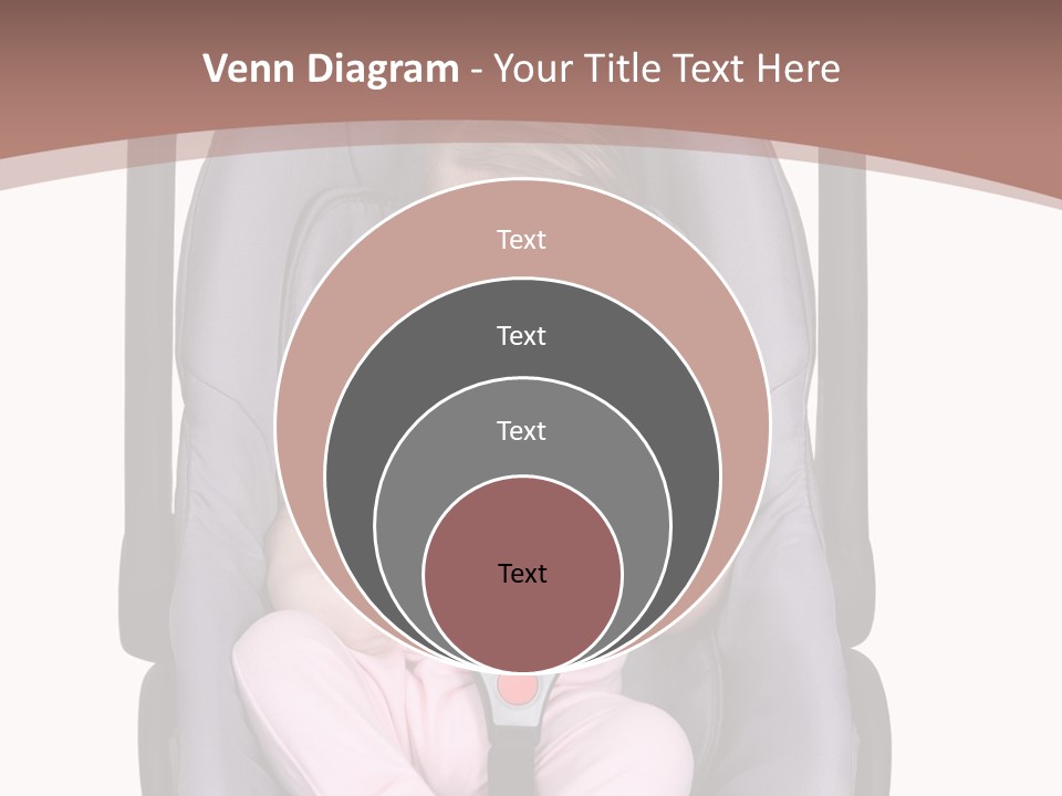 A Baby In A Stroller With A Pacifier In Its Mouth PowerPoint Template
