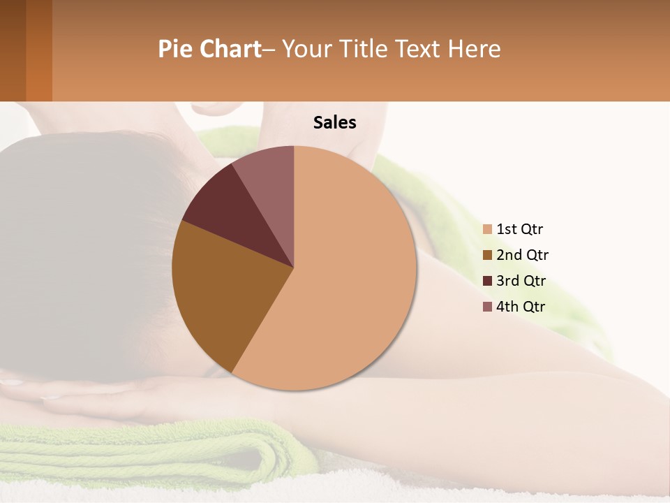 A Woman Getting A Massage With Her Hands On Her Head PowerPoint Template