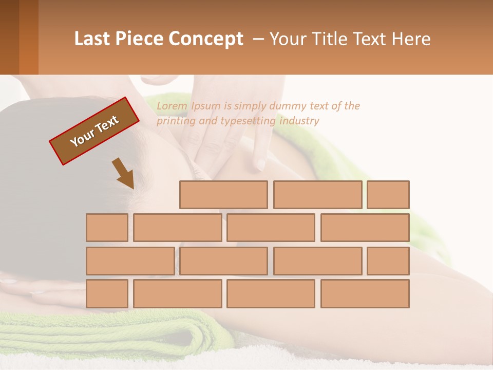 A Woman Getting A Massage With Her Hands On Her Head PowerPoint Template