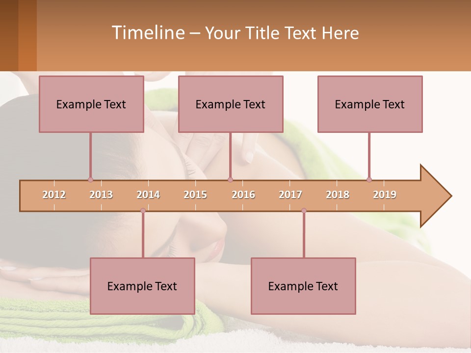 A Woman Getting A Massage With Her Hands On Her Head PowerPoint Template