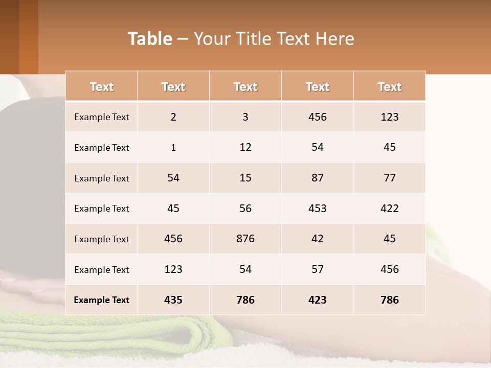 A Woman Getting A Massage With Her Hands On Her Head PowerPoint Template