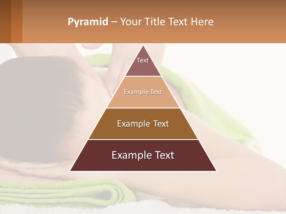 A Woman Getting A Massage With Her Hands On Her Head PowerPoint Template