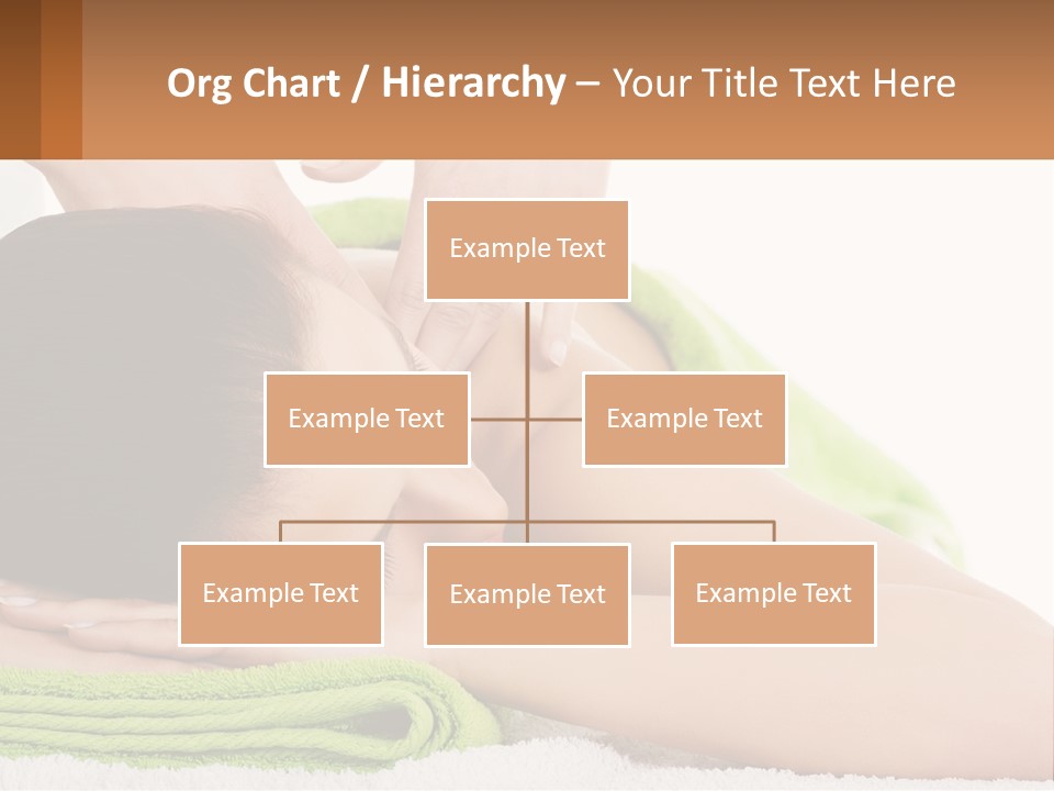 A Woman Getting A Massage With Her Hands On Her Head PowerPoint Template