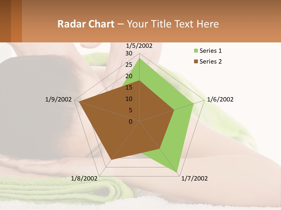 A Woman Getting A Massage With Her Hands On Her Head PowerPoint Template