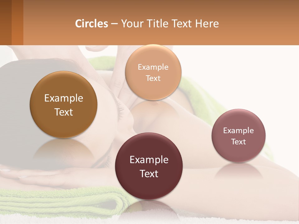 A Woman Getting A Massage With Her Hands On Her Head PowerPoint Template