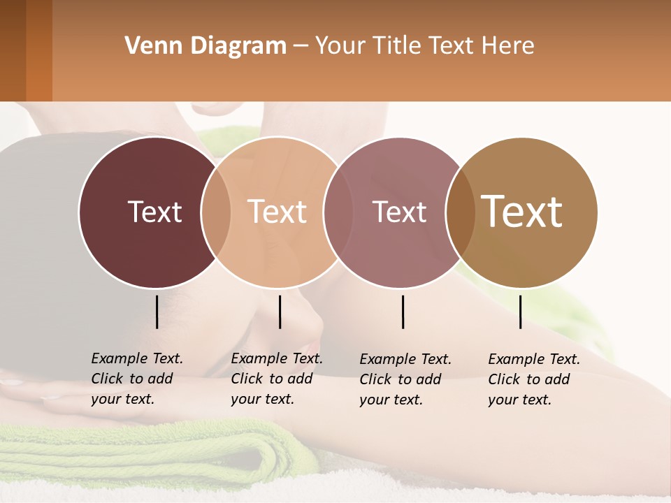 A Woman Getting A Massage With Her Hands On Her Head PowerPoint Template