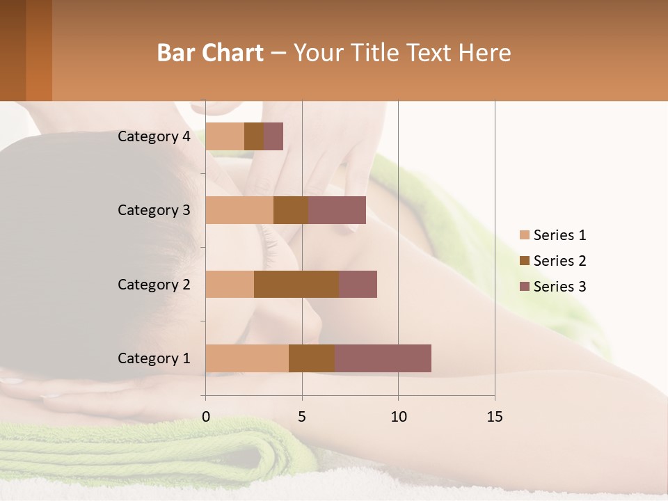 A Woman Getting A Massage With Her Hands On Her Head PowerPoint Template
