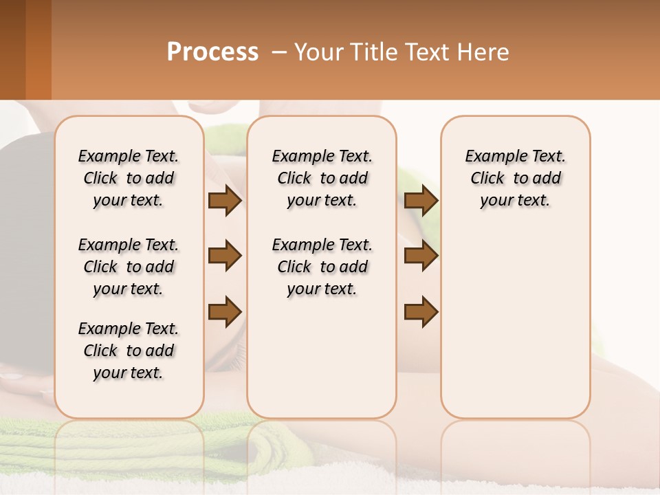 A Woman Getting A Massage With Her Hands On Her Head PowerPoint Template