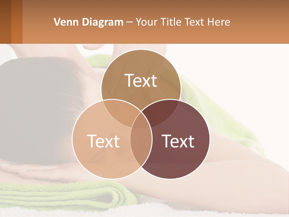 A Woman Getting A Massage With Her Hands On Her Head PowerPoint Template