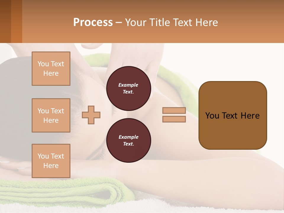 A Woman Getting A Massage With Her Hands On Her Head PowerPoint Template