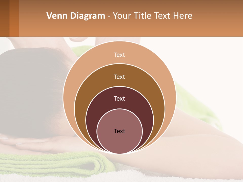 A Woman Getting A Massage With Her Hands On Her Head PowerPoint Template