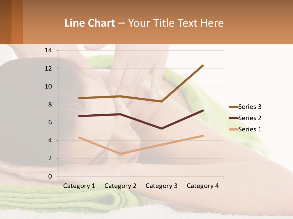 A Woman Getting A Massage With Her Hands On Her Head PowerPoint Template