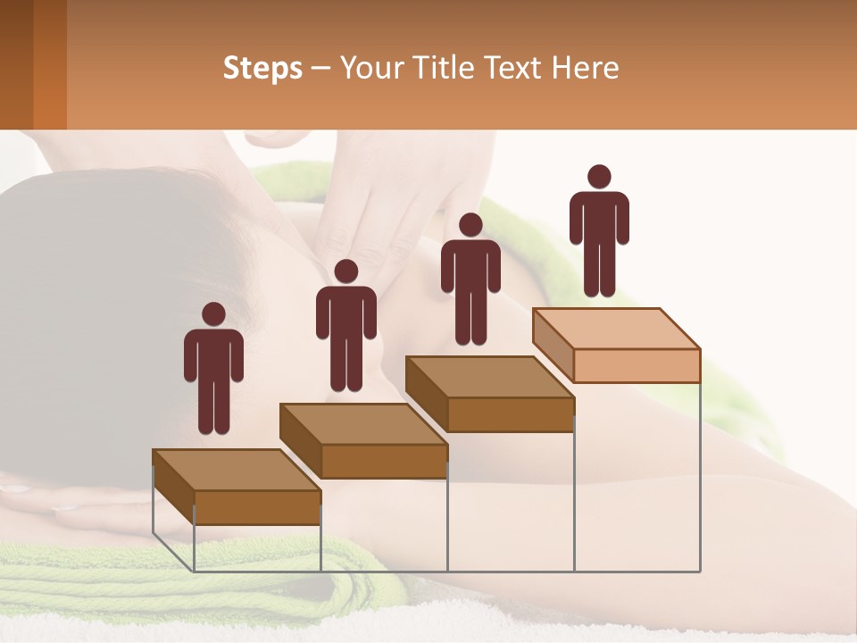 A Woman Getting A Massage With Her Hands On Her Head PowerPoint Template