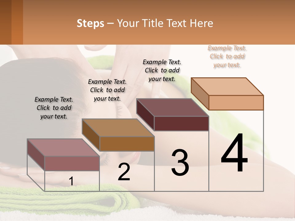 A Woman Getting A Massage With Her Hands On Her Head PowerPoint Template