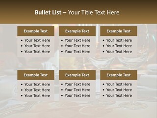 A Table Set For A Formal Dinner With Wine Glasses PowerPoint Template