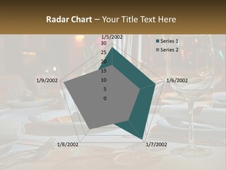 A Table Set For A Formal Dinner With Wine Glasses PowerPoint Template