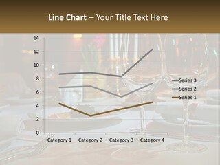 A Table Set For A Formal Dinner With Wine Glasses PowerPoint Template