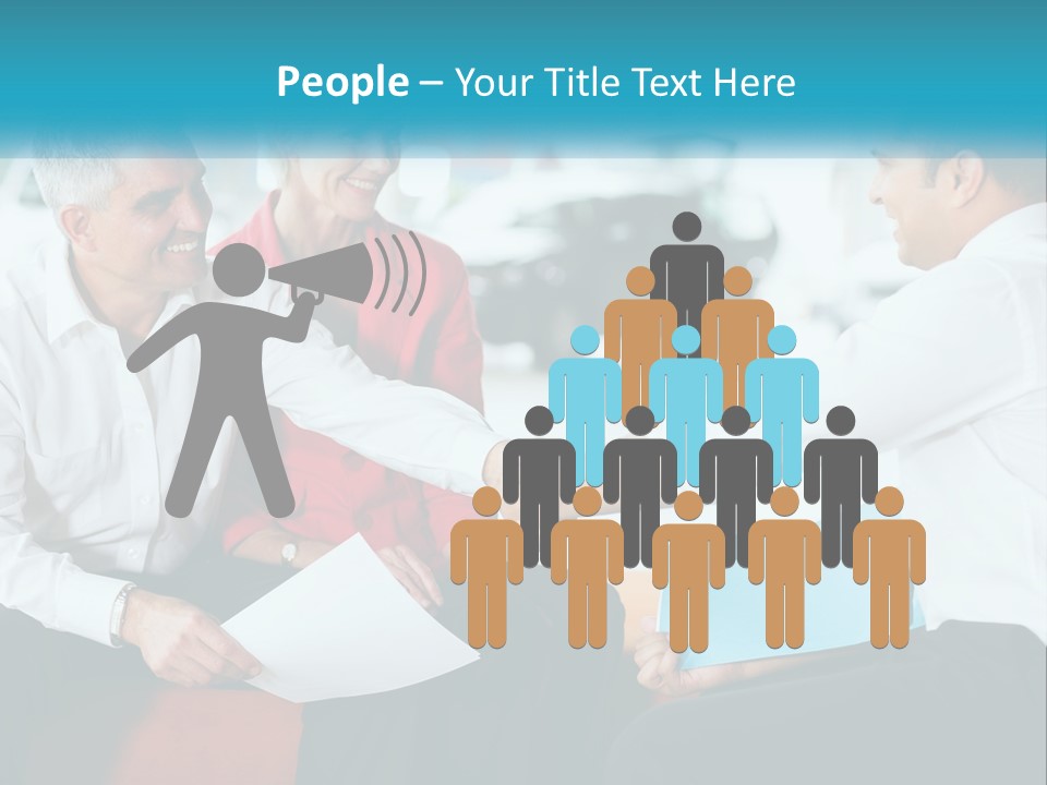 A Couple Of People Shaking Hands Over A Piece Of Paper PowerPoint Template