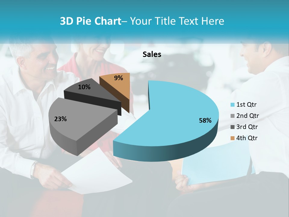 A Couple Of People Shaking Hands Over A Piece Of Paper PowerPoint Template