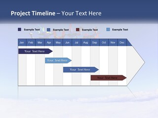 A Group Of People Flying Through The Air On Parachutes PowerPoint Template