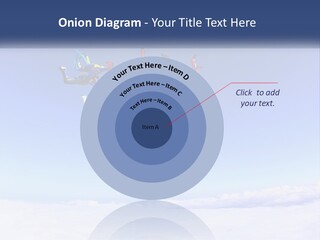 A Group Of People Flying Through The Air On Parachutes PowerPoint Template