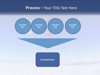 A Group Of People Flying Through The Air On Parachutes PowerPoint Template